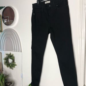 Madewell High-rise 9” Black Skinny Jean